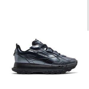 Reebok Core Black and Dark Silver Lifestyle Sneakers
